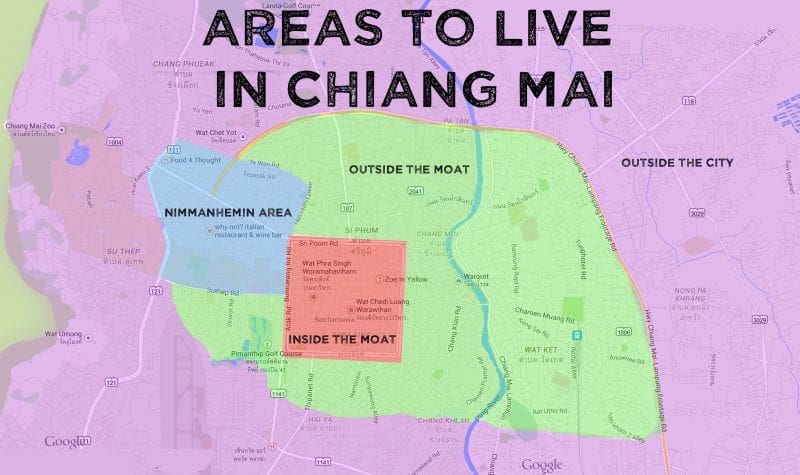 areas to live in chiang mai