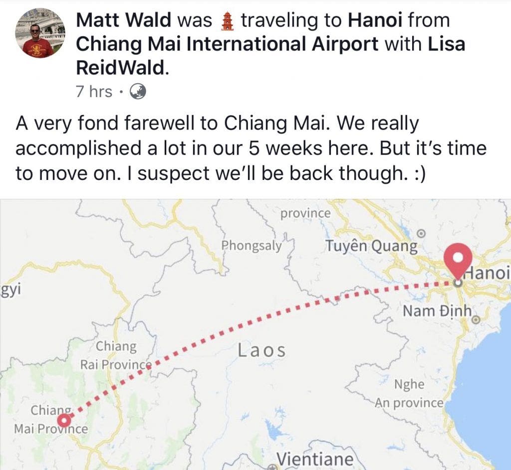 Chiang Mai to Hanoi