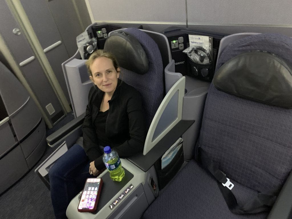 United 787 Business Class DEN to IAD