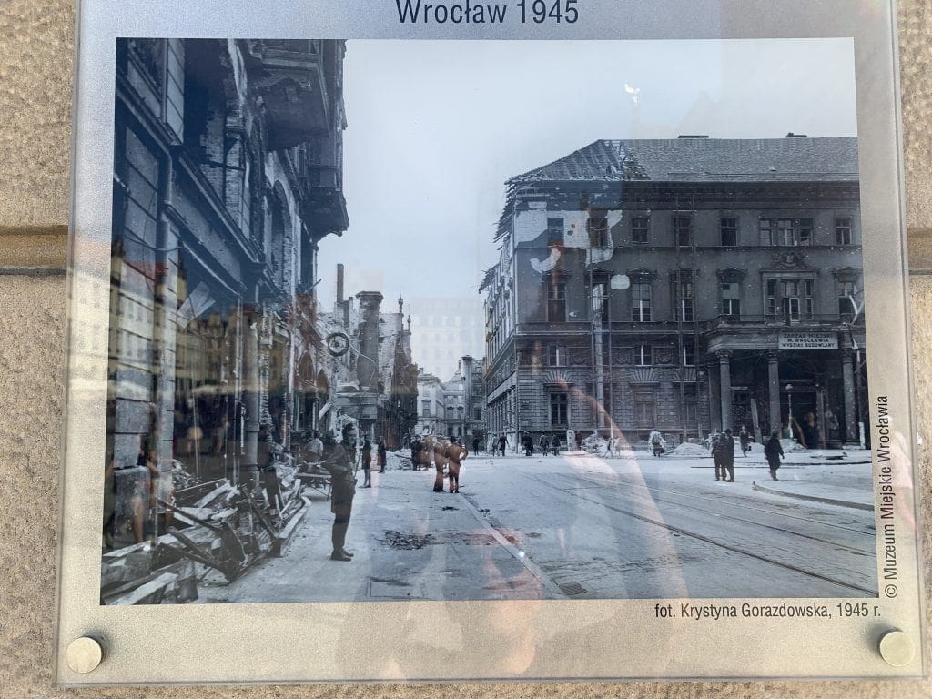 Wroclaw Market Square 1945