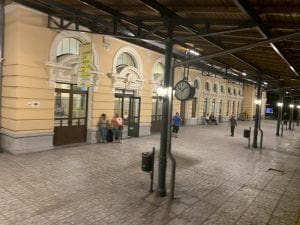 Arriving at Plovdiv Bulgaria Train Station