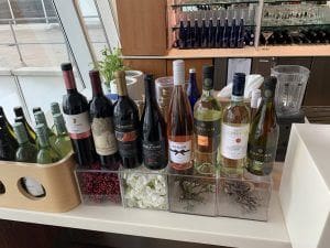 Lufthansa Senator Lounge JFK Terminal 1 Wine Selections