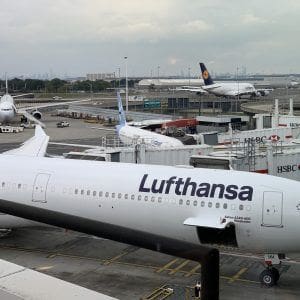 View from JFK Terminal 1 Priority Pass Lounge