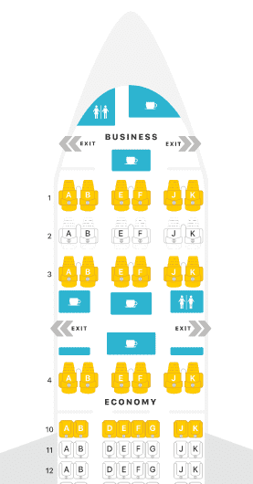 Air Italy Business Class Seat Map