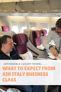 What to expect from Air Italy Business Class