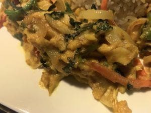 Jamaican Curry Vegetables Keto