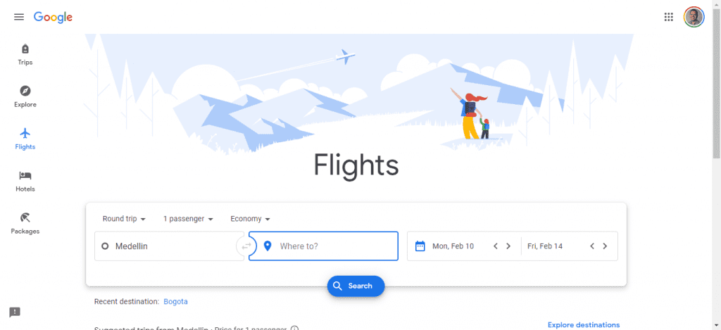 Google Flights to Find Cheap Business Class Homepage