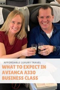What to expect in Avianca A330 Business Class