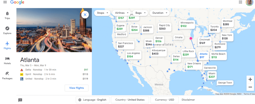 Google Flights Cheap Economy