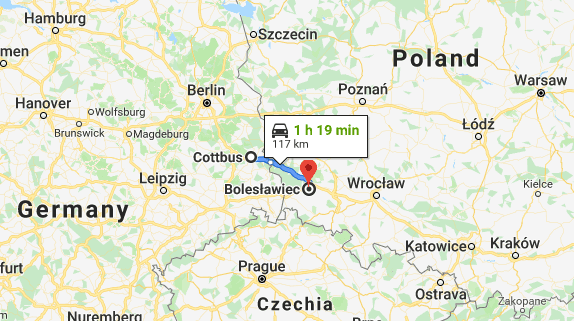 Map Boleslawiec