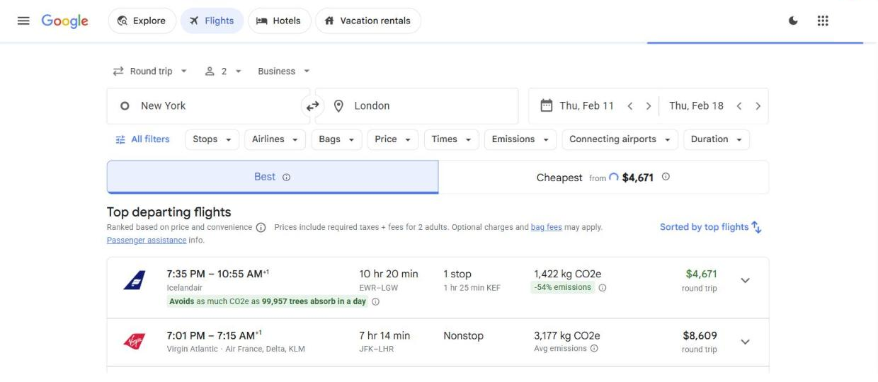 02 results page