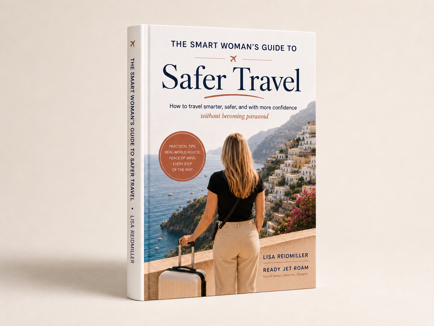 The Smart Woman's Guide to Safer Travel, shown as a printed book