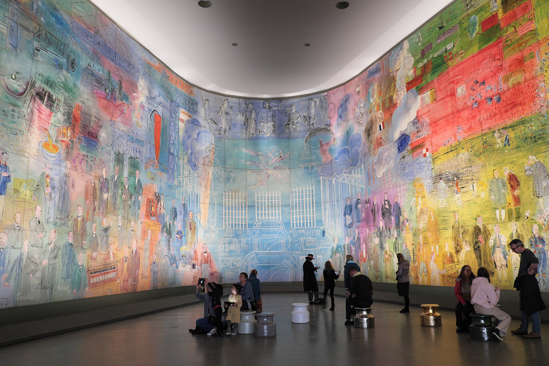 30 Free Things to Do in Paris 16 Raoul Dufy's vast mural La Fee Electricite wrapping a room at the Musee d'Art Moderne de Paris