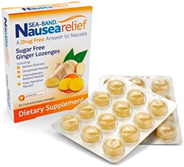 Box of Sea-Band sugar free ginger travel lozenges