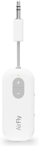 White Twelve South AirFly SE Bluetooth transmitter with a 3.5mm plug