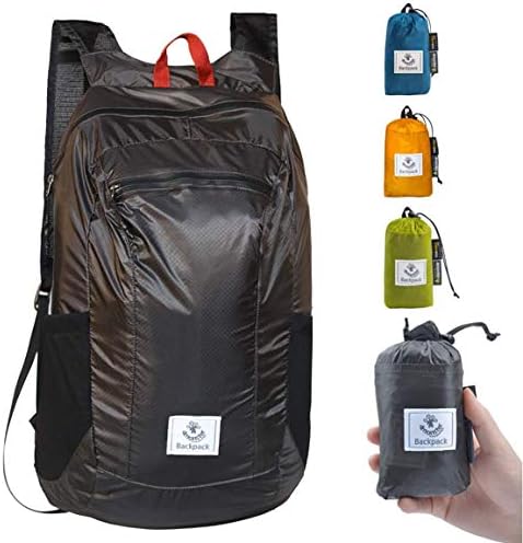 4Monster packable daypack folded and open