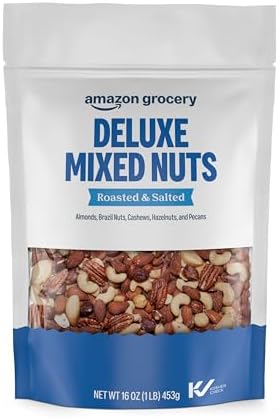 Amazon Grocery deluxe roasted salted mixed nuts