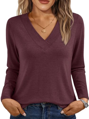 Travel Clothing Essentials 2 AUTOMET v neck long sleeve top