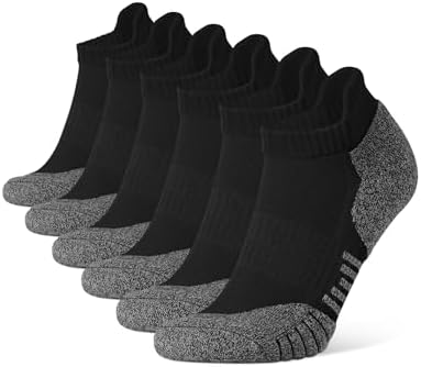 Matt's Travel Wardrobe for Men 12 CLOSEMATE men's cushioned ankle athletic socks