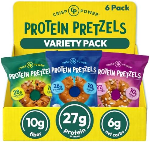 Crisp Power protein pretzels variety pack
