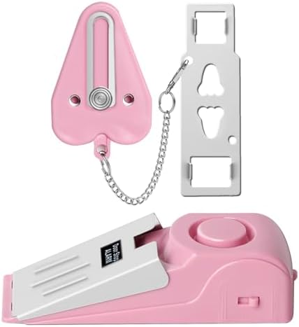 HNHMT portable door lock and door stop alarm set
