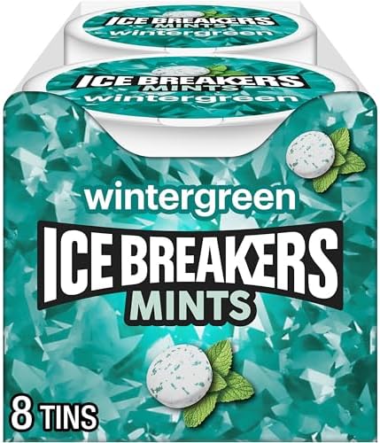 Ice Breakers wintergreen sugar free mints tins