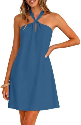 Summer Travel Clothing Essentials for Women 1 IHOT halter neck flowy mini dress