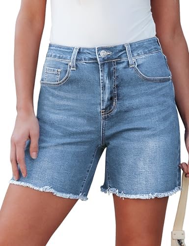 Travel Clothing Essentials 10 Luvamia high waisted stretch jean shorts