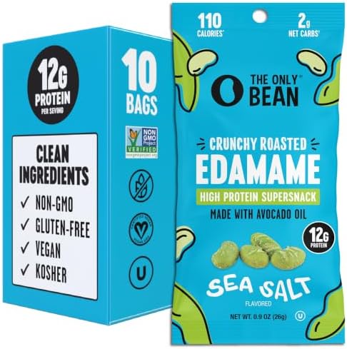 The Only Bean dry roasted edamame snacks