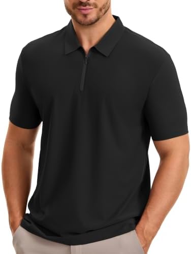Matt's Travel Wardrobe for Men 2 PULI men's quarter zip performance polo