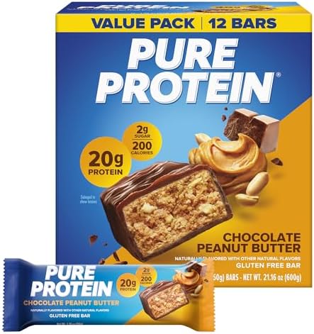 Pure Protein chocolate peanut butter bars