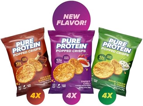 Pure Protein popped crisps variety pack