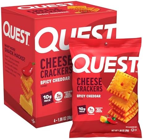 Quest spicy cheese protein crackers