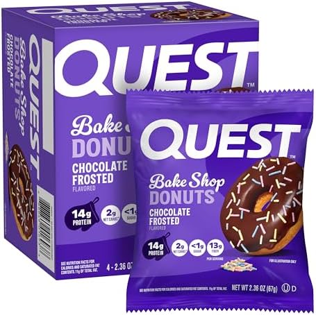 Quest Bake Shop chocolate frosted protein donuts