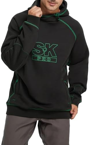 Matt's Travel Wardrobe for Men 5 SKPRO men's oversized fleece lined work hoodie with zip pockets