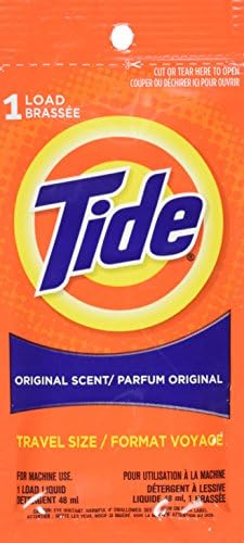 Travel Laundry Kit 3 Tide single load travel detergent packets
