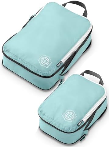 TRIPPED compression packing cubes carry on two pack