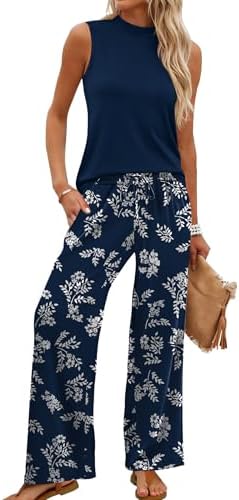 Summer Travel Clothing Essentials for Women 24 WIHOLL two piece travel outfit set
