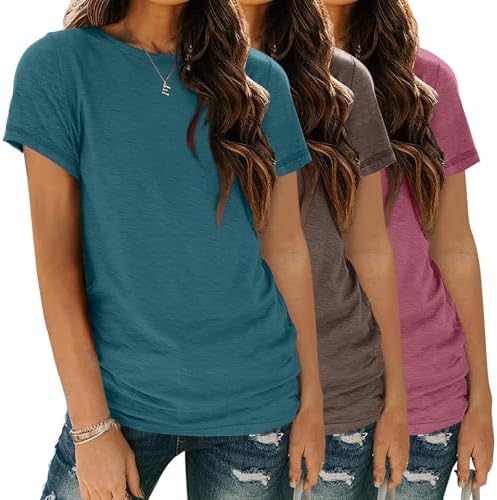 Zeagoo three pack of short sleeve crew neck tees