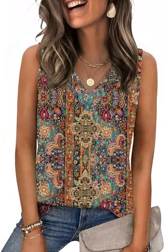 Summer Travel Clothing Essentials for Women 13 Zeagoo v neck loose fit tank top