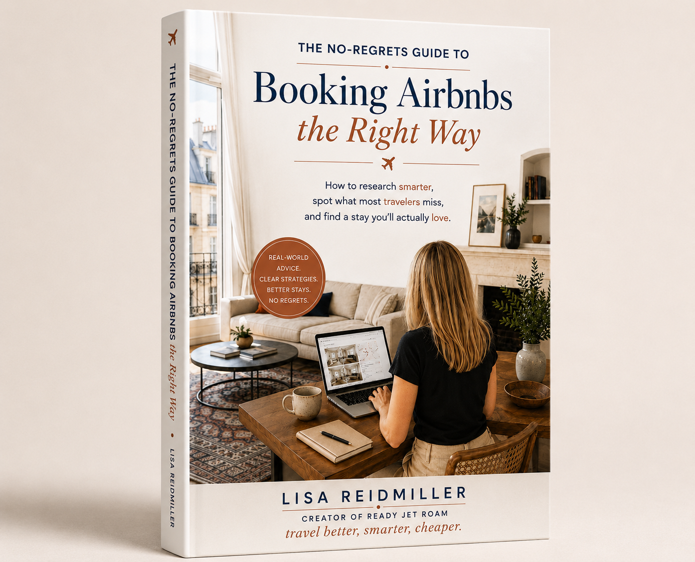 The No-Regrets Guide to Booking Airbnbs the Right Way, shown as a printed book