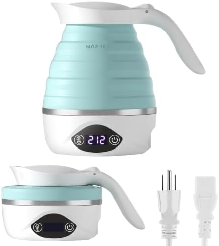 Lisa's Travel Product Picks 16 AUCOO collapsible travel kettle with digital temperature display