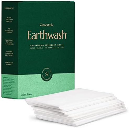 Travel Laundry Kit 3 earthwash scent free laundry detergent sheets envelope