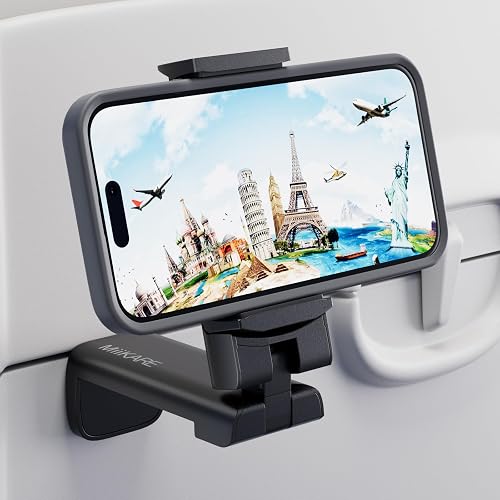 Lisa's Flight Comfort Kit 3 MiiKARE airplane phone holder mount