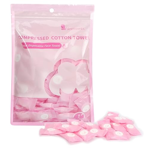 Packing Essentials 19 Classycoo pink compressed towel tablets, one hundred pack