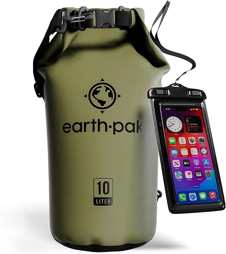 Luggage and Bags We Use 12 Earth Pak waterproof roll-top dry bag with phone case