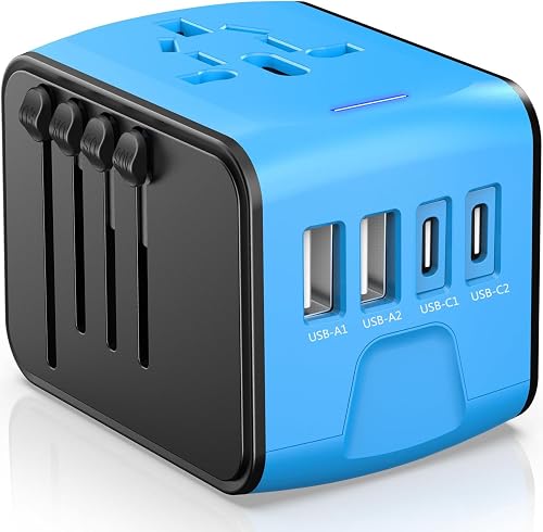 Travel Tech We Carry 3 JMFONE universal travel adapter with USB-C and USB-A ports